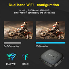 "Smart TV Box Android 13 – Allwinner H313 Quad‑Core, HDR10+, Netflix & Chromecast, 2.4G/5G Wi‑Fi, BT 5.0 Media Player (2 GB/16 GB)"
