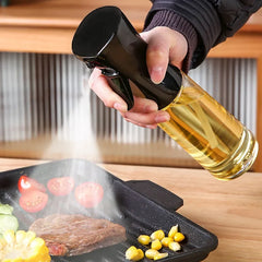 "200ml/300ml Oil Spray Bottle – Kitchen, BBQ, Olive Oil Dispenser, Vinegar & Soy Sauce Sprayer for Cooking, Baking, Camping"