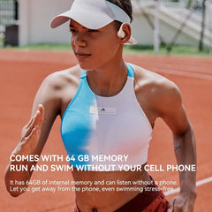 B60S Bone Conduction Earphones 64/32GB MP3 Wireless Open Headset IPX8 Waterproof Headphones