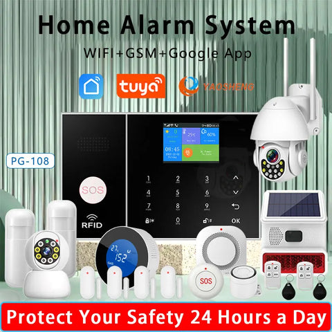 Tuya Home Wireless Security Alarm System with GSM & Wi-Fi