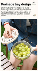 Foldable Fruit & Vegetable Drain Basket