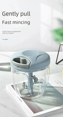 Multifunctional Manual Food Chopper – Ginger, Garlic, Vegetable & Meat Grinder with Minimalist Design