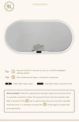 "Smart Sensor Trash Can – 7L/9L Narrow Automatic Waste Bin, Waterproof for Bathroom, Toilet, Kitchen, and Office Use"