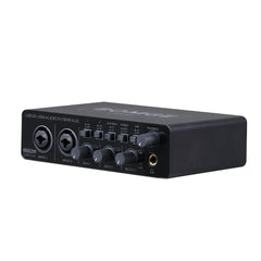 BOMGE U202 USB Audio Interface – 32-Bit/192kHz Mic Preamplifier with XLR/TS/TRS Inputs & 48V Phantom Power for PC Recording & Streaming