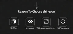 "VR Shinecon 10.0 Virtual Reality Helmet – 3D Glasses Headset for Smartphone, Video Games, Binocular VR Goggles"