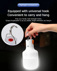 "2pcs Rechargeable LED Emergency Lights – Portable Indoor/Outdoor Flashing Lights for Barbecue, Tent, Camping with Battery"