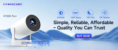 Magcubic 4K HY300 PRO Projector – 260 ANSI HD Android 11 WiFi6 Home Cinema & Outdoor Movie Projector