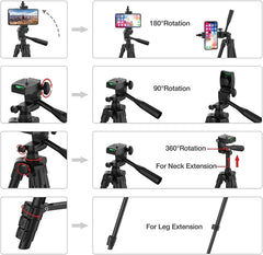 Phone Tripod with Bluetooth Remote
