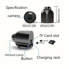 Technical diagram of a black electronic device with labeled parts on a white background
