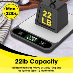 "Electronic Kitchen Scale – Precision Food Weighing Scale for Baking, Gram Measurement, Commercial Use"