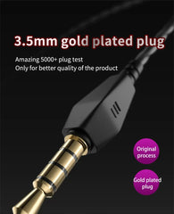 "QKZ AK6 Wired Earphones – 3.5mm HiFi Sound Quality Gaming Headset, Bass-Boosted Earbuds for Gamers"