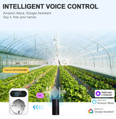Smart device with voice control features in a greenhouse setting