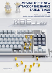 K86 Wireless Mechanical Keyboard – Hot-Swappable, Screen & Volume Knob