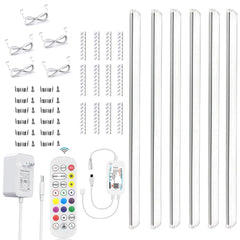 "DC 12V 30CM Smart RGB LED Cabinet Light – Tuya WiFi Dimmable Strip with APP & Voice Control for Kitchen, Wardrobe, Room Decor"