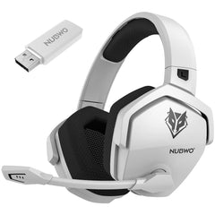 "NUBWO G06 Dual Wireless Gaming Headset – 2.4G & Bluetooth, 5ms Low Latency, 7.1 Surround Sound, ENC Mic for PC, PS4, PS5"