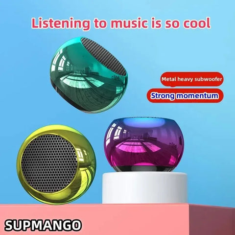 M10 Wireless Bluetooth Speaker – Small Portable Steel Gun Design with Powerful Metal Subwoofer