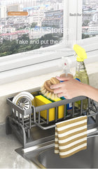 Kitchen Sink Sponge & Cloth Rack
