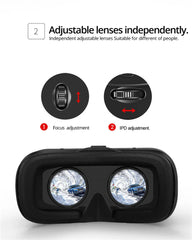 "VR Shinecon 10.0 Virtual Reality Helmet – 3D Glasses Headset for Smartphone, Video Games, Binocular VR Goggles"