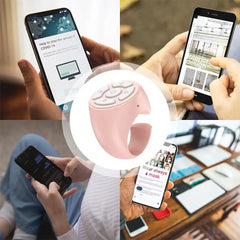 TikTok Bluetooth Finger Remote – Scroll, Like, Record & Snap with Wireless Mobile Video Controller