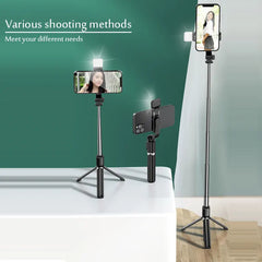 Portable Bluetooth Selfie Stick Tripod with Light