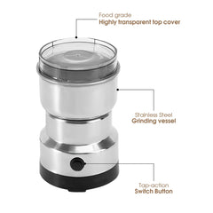 Compact Coffee Bean & Spice Grinder – Ultra-Fine Electric Crusher for Wet and Dry Ingredients