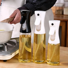 "200ml/300ml Oil Spray Bottle – Kitchen, BBQ, Olive Oil Dispenser, Vinegar & Soy Sauce Sprayer for Cooking, Baking, Camping"