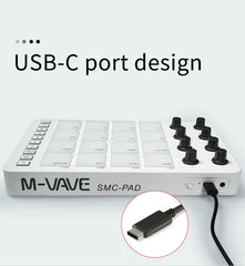 M-VAVE SMC-PAD Wireless MIDI Percussion Controller