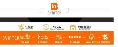 "BYINTEK LOVE U4 Smart Mini Projector – 4K Support, 1080P HD Android WiFi Home Theater for Smartphone & Cinema Use"