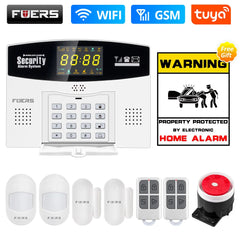 Fuers Tuya Smart 4G GSM Wi-Fi Burglar Alarm System