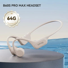 B60S Bone Conduction Earphones 64/32GB MP3 Wireless Open Headset IPX8 Waterproof Headphones