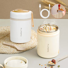 Portable 600ML USB Food Heater – Stainless Steel Electric Lunch Container for Travel, Work, Picnic