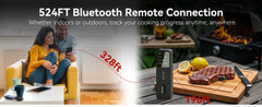 “Wireless Bluetooth" Dual Probe Meat Thermometer