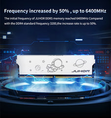"JUHOR DDR5 16GB Desktop RAM – 5600MHz / 6000MHz High-Speed DIMM Memory for Gaming PCs"