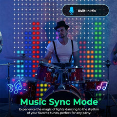 "Smart RGB Curtain Lights – Bluetooth App-Controlled Waterproof LED Fairy String with USB"