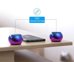 M10 Wireless Bluetooth Speaker – Small Portable Steel Gun Design with Powerful Metal Subwoofer