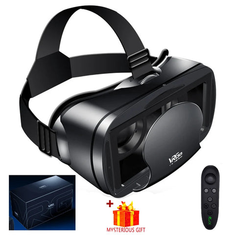 Black VR headset with remote control on a white background, featuring the brand 'Vive'.