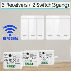 Smart Wall Switch for LED Lighting RF 433MHz