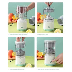 "Electric Citrus Juicer – USB Rechargeable Juice Cup for Orange, Lemon, Fruit Press with Pulp Separator for Fresh Juice"