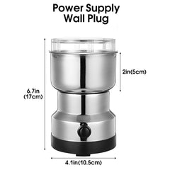 Compact Coffee Bean & Spice Grinder – Ultra-Fine Electric Crusher for Wet and Dry Ingredients