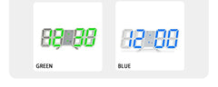 Voice-Activated 3D Luminous Digital Clock – Simple Fashion Silent Alarm Desktop Clock