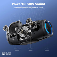 Tronsmart Mirtune S100 – 50W Bluetooth Speaker with Power Bank & Retractable Handle