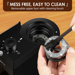"Electric Burr Coffee Grinder – 28 Settings for Espresso, French Press, Drip"