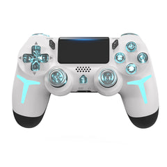 "GAMINJA RGB Wireless Game Controller – LED Bluetooth Gamepad with 6-Axis Gyroscope & Dual Vibration for PS4, PS3, PC & Console"