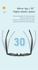 Smart Bluetooth V5.3 Sunglasses – HIFI Audio Glasses with Built-In Headphones & UV Protection
