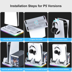 GAMINJA P58 RGB Stand – Multi-Function Headset Holder