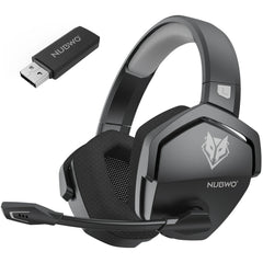 "NUBWO G06 Dual Wireless Gaming Headset – 2.4G & Bluetooth, 5ms Low Latency, 7.1 Surround Sound, ENC Mic for PC, PS4, PS5"