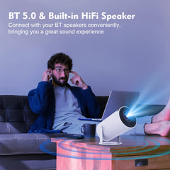 Magcubic 4K HY300 PRO Projector – 260 ANSI HD Android 11 WiFi6 Home Cinema & Outdoor Movie Projector
