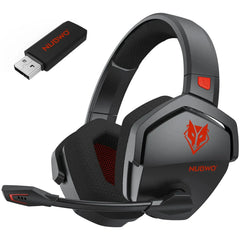 "NUBWO G06 Dual Wireless Gaming Headset – 2.4G & Bluetooth, 5ms Low Latency, 7.1 Surround Sound, ENC Mic for PC, PS4, PS5"