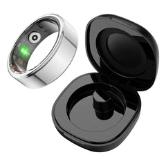 "2024 COLMI R02 Smart Ring – Health Monitor with Charging Case, 39-Day Battery Life, 5ATM Waterproof for Men & Women"