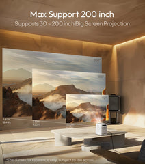 "BYINTEK LOVE U4 Smart Mini Projector – 4K Support, 1080P HD Android WiFi Home Theater for Smartphone & Cinema Use"